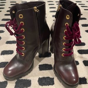 Prada Lug Laceup Bootie